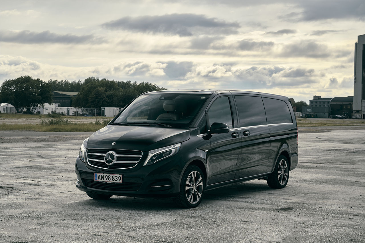 Mercedes Minivan V-Class Chauffeur Service Denmark