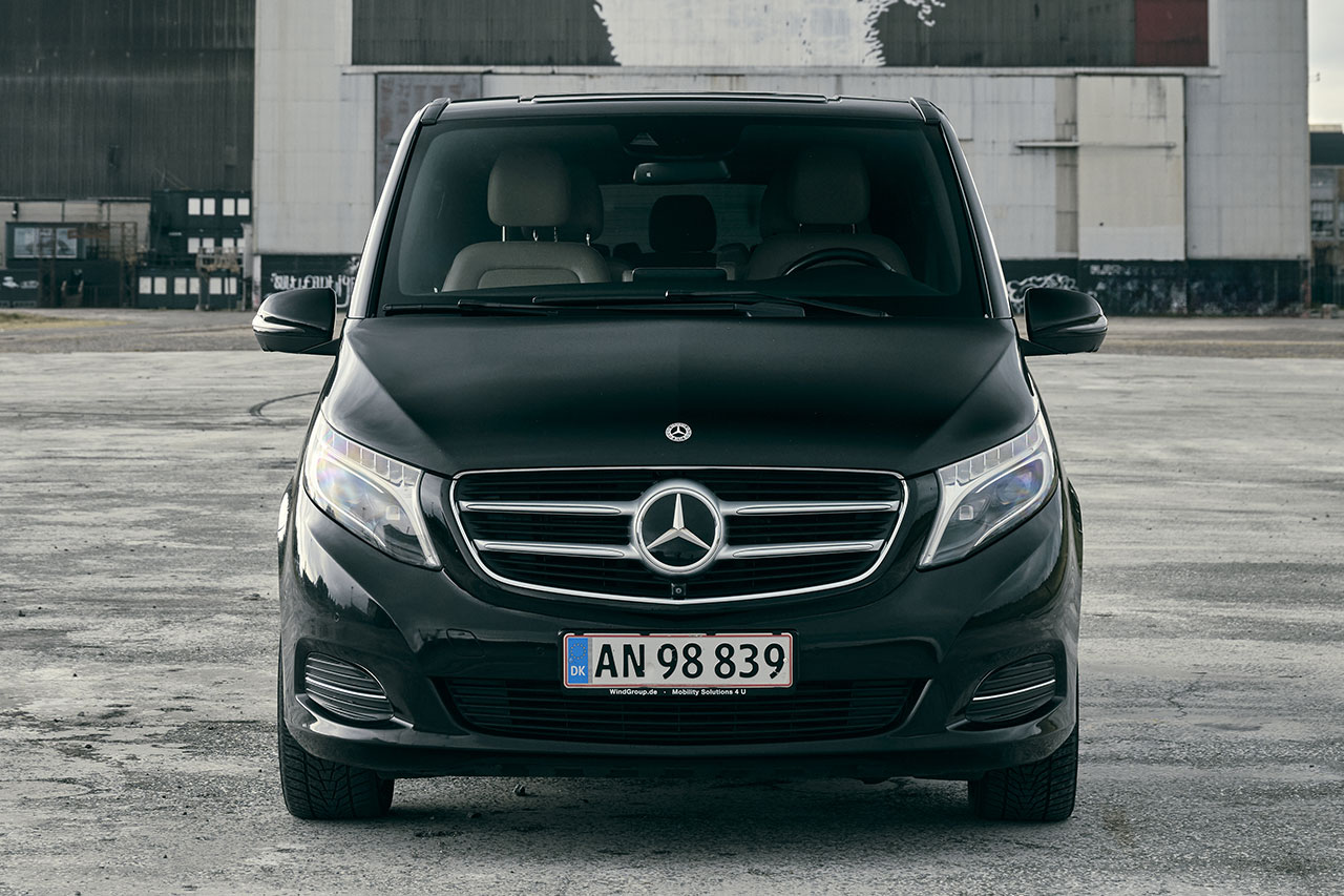 Mercedes Minivan V-Class Chauffeur Service Denmark