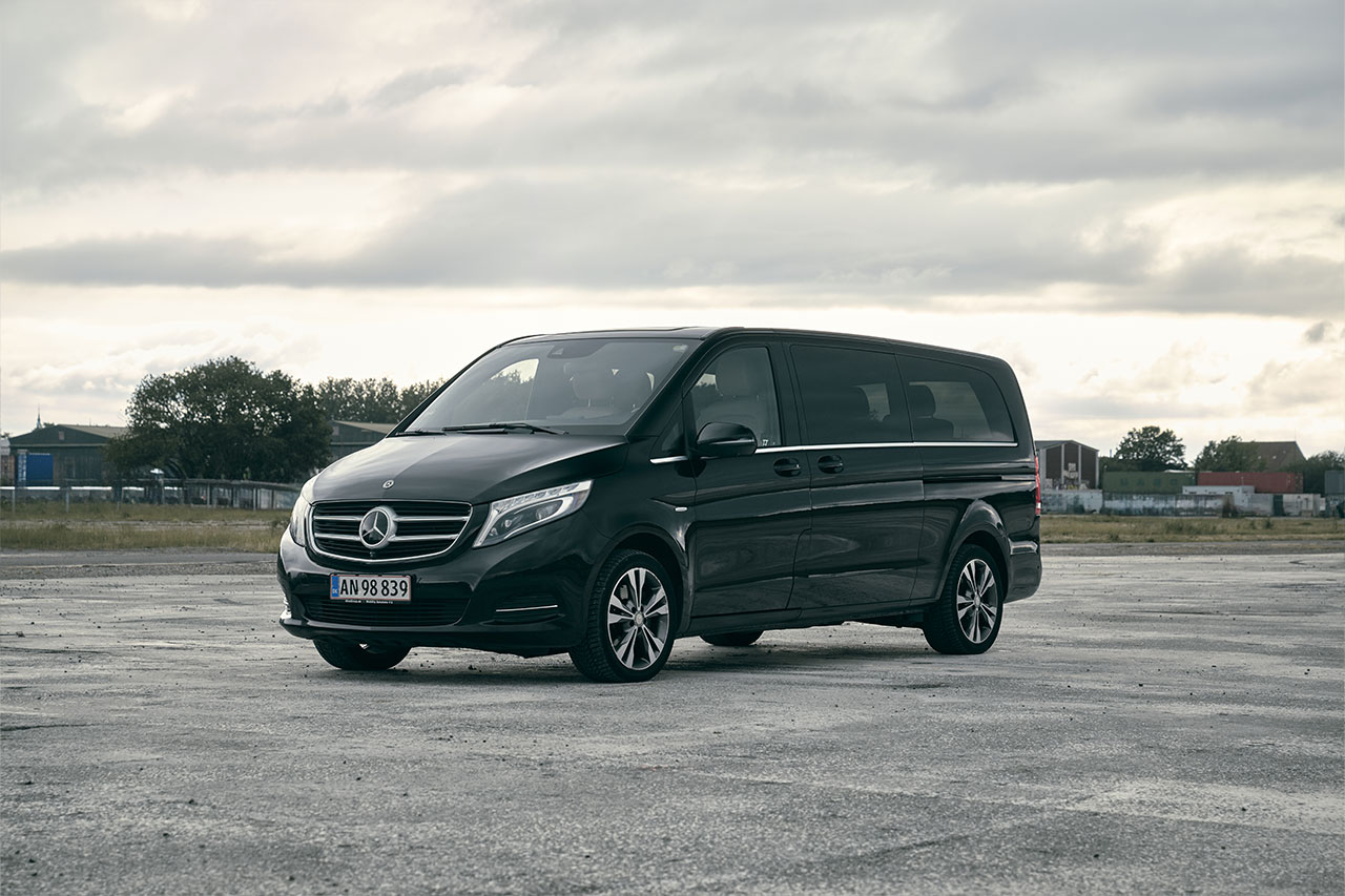 Mercedes Minivan V-Class Chauffeur Service Denmark