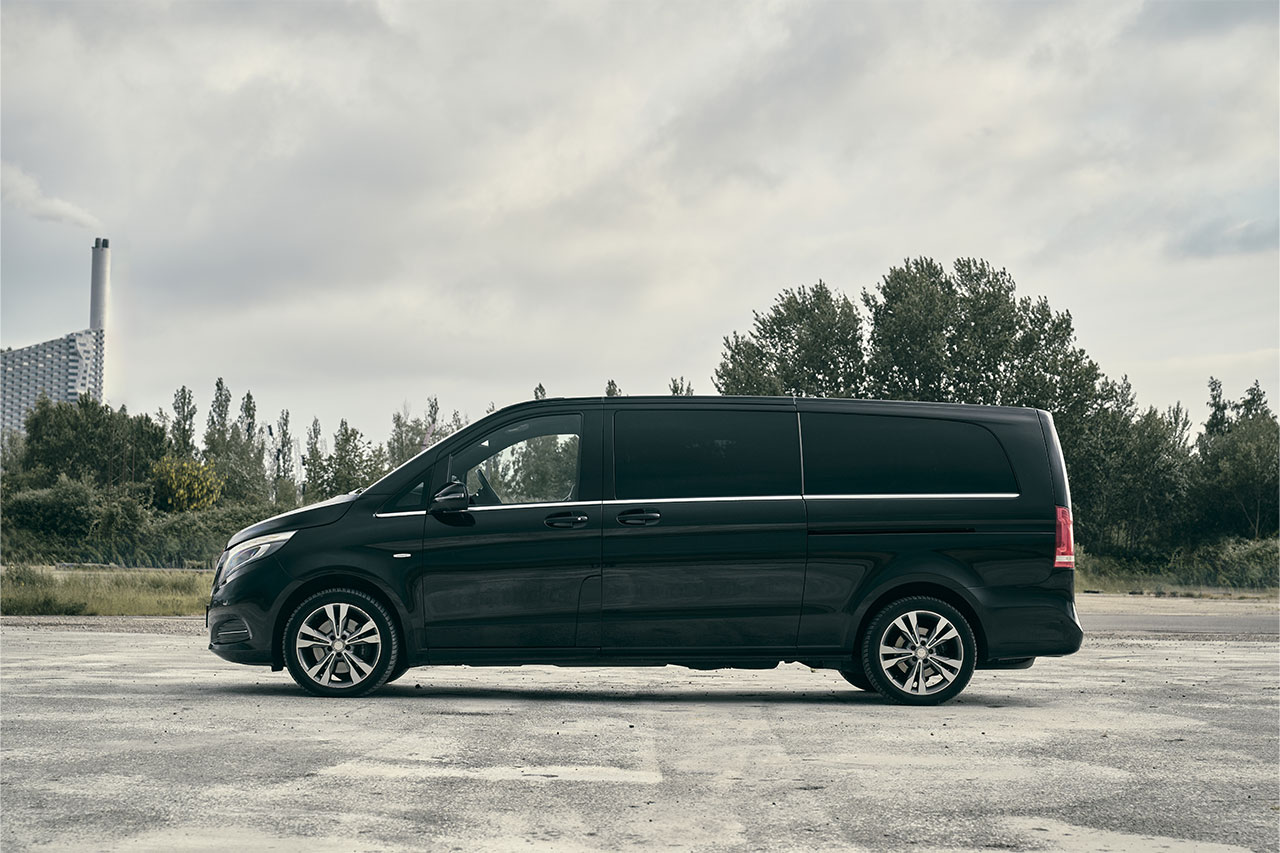 Mercedes Minivan V-Class Chauffeur Service Denmark